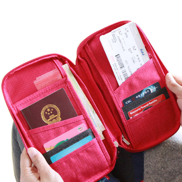 Multi Color Passport Case and Organizer
